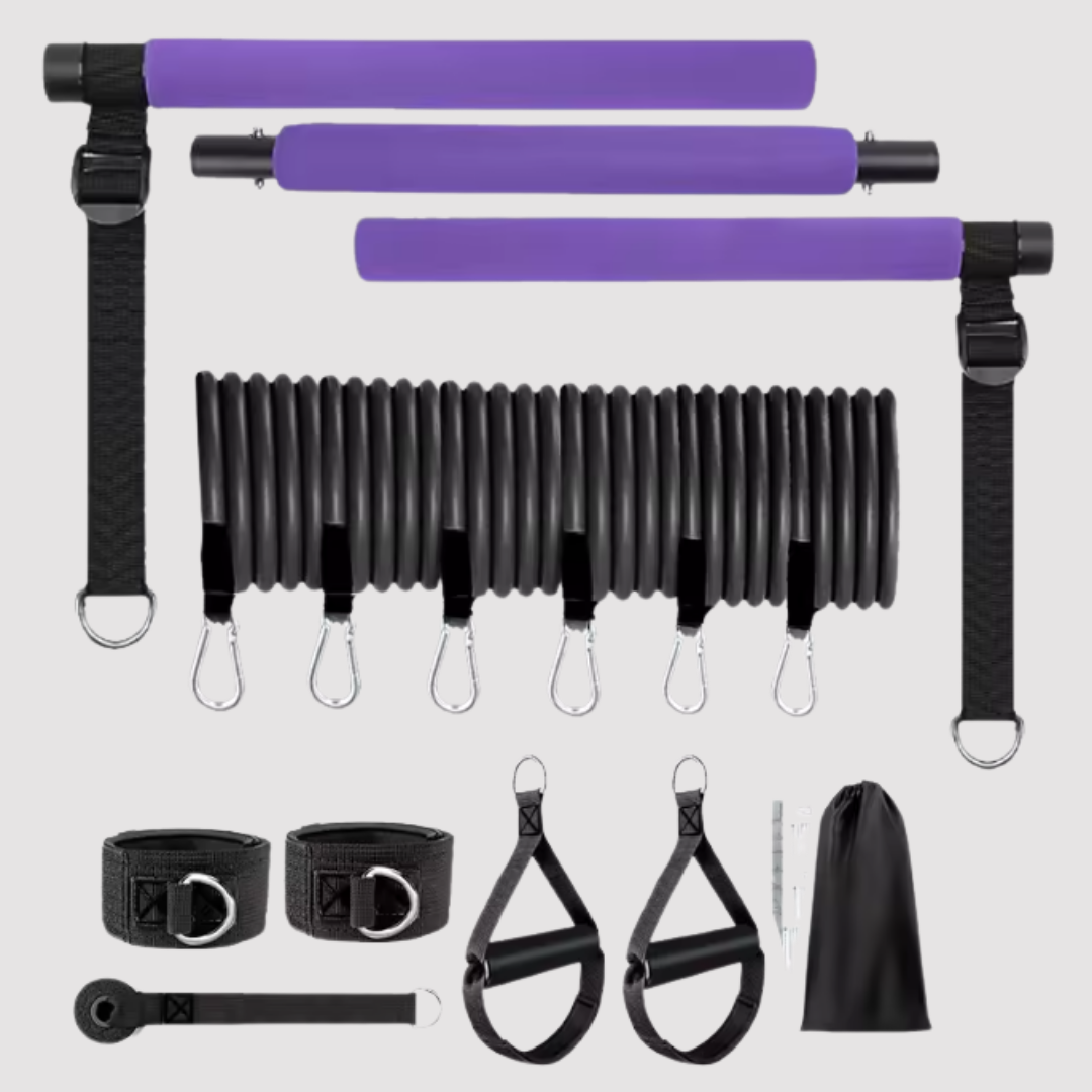 Everfits Multifunctional Resistance Bar with Tension Ropes